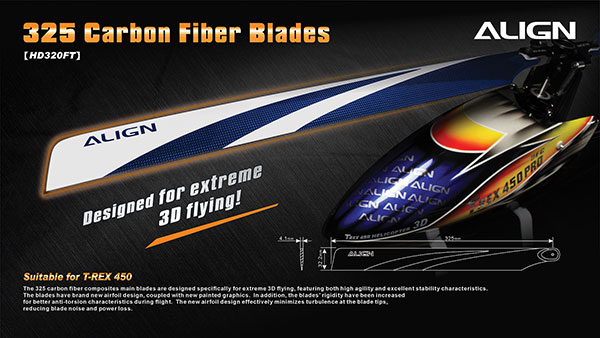325 Carbon Fiber Blades-Blue
