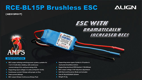 RCE-BL15P Brushless ESC(Governer Mode)
