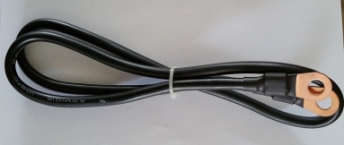 Voedingsdraad 7AWG zwart (ca.80cm)