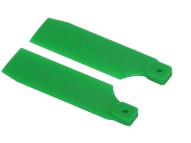 FUSUNO 72mm Extreme Stiff XS Engineering Plastic Neon Tail Blade 72 mm Green - 500 size helis