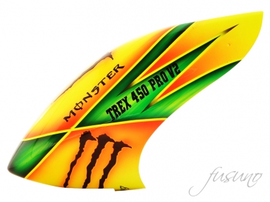 FUSUNO MONSTER Airbrush Fiberglass Canopy Trex 450 Pro V2