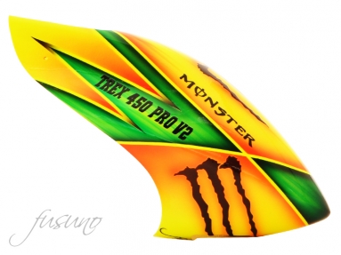 FUSUNO MONSTER Airbrush Fiberglass Canopy Trex 450 Pro V2