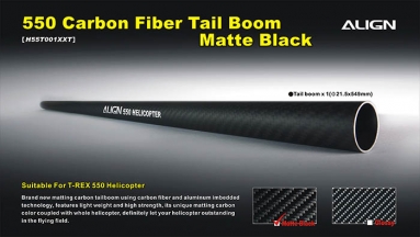 550 Carbon Fiber Tail Boom-Matte Black