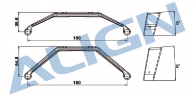 700X Landing Skid - Black