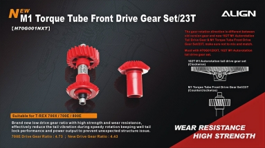 M1 Torque Tube Front Drive Gear Set/23T