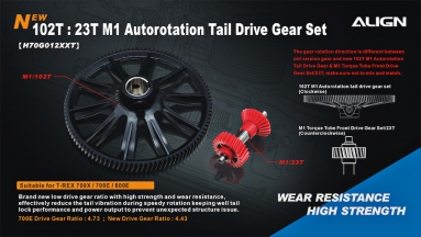 102T M1 Helical Autorotation Tail Drive Gear Set