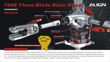 700E Three-Blade Rotor Head