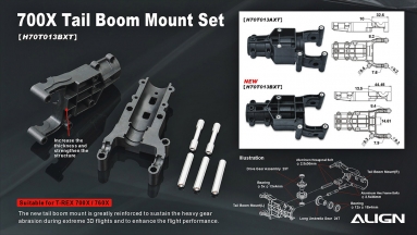 700X Tail Boom Mount Set