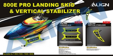 800E PRO Vertical Stabilizer-fluorescence