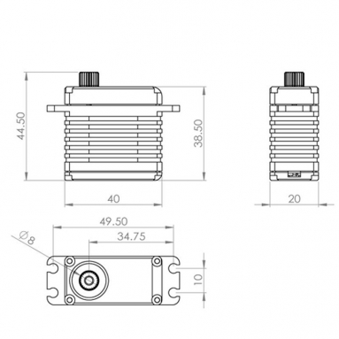 HBL 850 HV DIGITAL SERVO BRUSHLESS