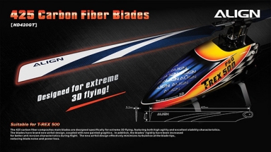 425 Carbon Fiber Blades-Blue