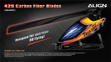 425 Carbon Fiber Blades-Black