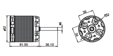 750MX Brushless Motor(530KV/4236)