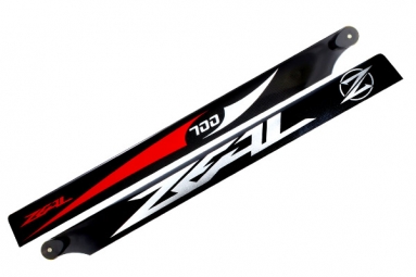 Carbon Fiber Zeal blades 700mm (Red)