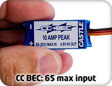 CC BEC 2.0 10A 25V (SBEC) Switching Regulator