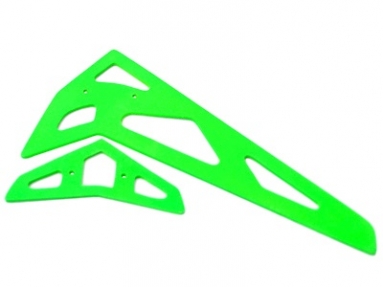 FUSUNO 500 XL Painted New Neon Green Fiberglass Horizontal/Vertical Fins Trex 500 XL 1.5mm