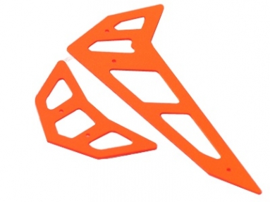 FUSUNO 500E Pro Neon Orange Fiberglass Horizontal/Vertical Fin