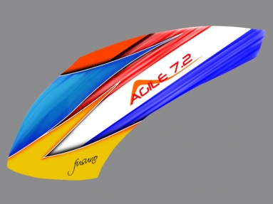 FUSUNO DUTCH FLAG CUSTOM Airbrush Fiberglass canopy KDS Agile 7.2