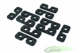 CARBON FIBER SERVO SPACER (10PCS) - GOBLIN 500/570/630/700/770