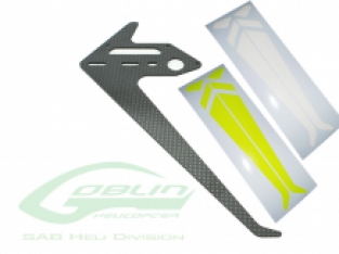 CARBON FIBER TAIL FIN - GOBLIN 500 SPORT