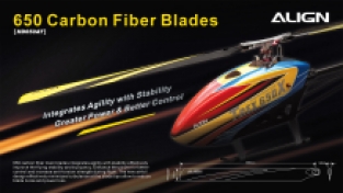 650 Carbon Fiber Blades-Yellow