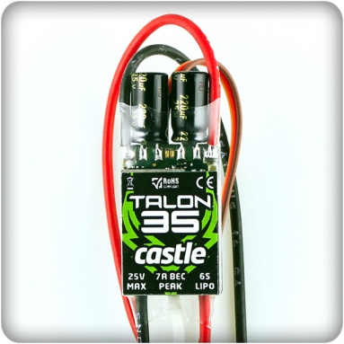 Castle Talon 35, 25V 35 AMP ESC with Heavy Duty BEC