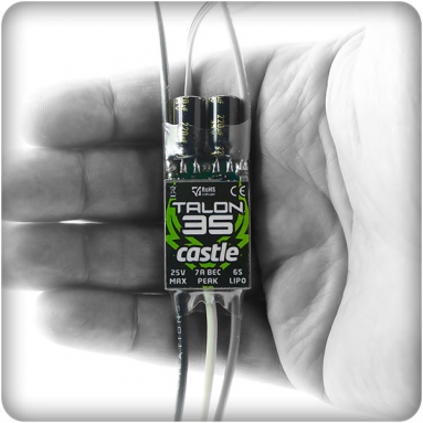 Castle Talon 35, 25V 35 AMP ESC with Heavy Duty BEC